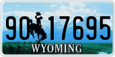 WY license plate 9017695