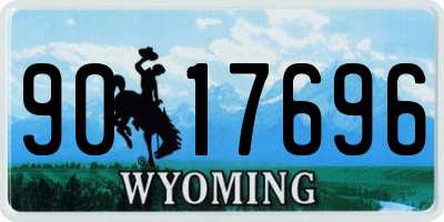 WY license plate 9017696