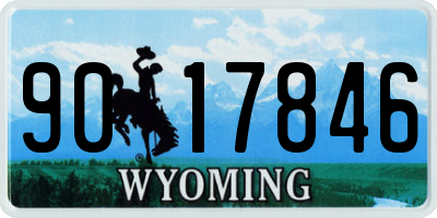 WY license plate 9017846