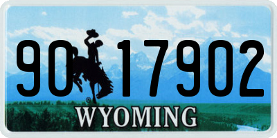 WY license plate 9017902