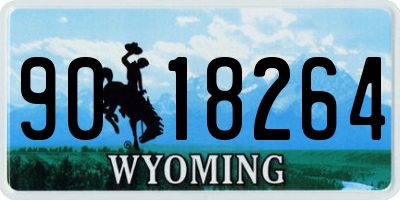 WY license plate 9018264