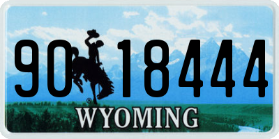 WY license plate 9018444