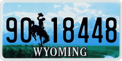 WY license plate 9018448
