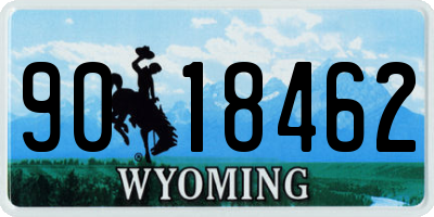 WY license plate 9018462