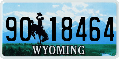 WY license plate 9018464