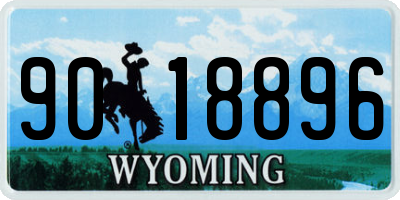 WY license plate 9018896
