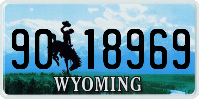 WY license plate 9018969