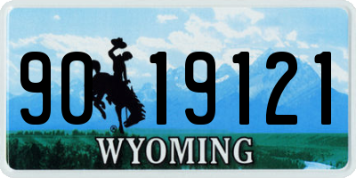 WY license plate 9019121