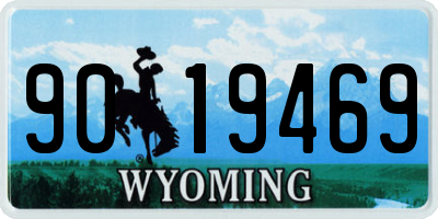 WY license plate 9019469