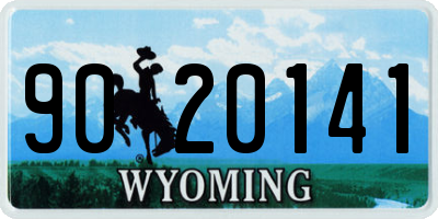 WY license plate 9020141