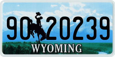 WY license plate 9020239