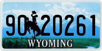 WY license plate 9020261