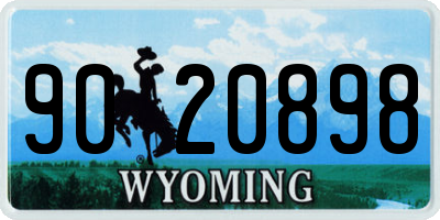 WY license plate 9020898