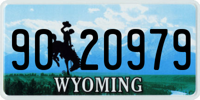 WY license plate 9020979