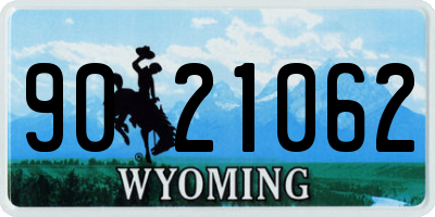 WY license plate 9021062