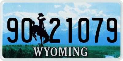 WY license plate 9021079