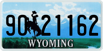 WY license plate 9021162