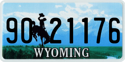 WY license plate 9021176