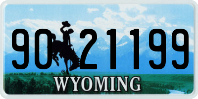 WY license plate 9021199