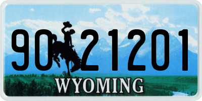 WY license plate 9021201