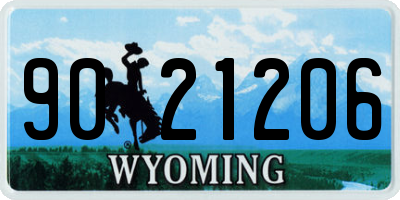 WY license plate 9021206