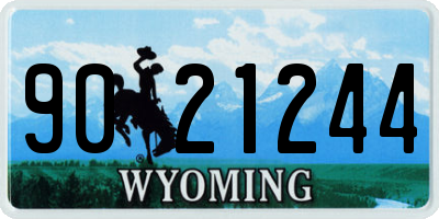 WY license plate 9021244
