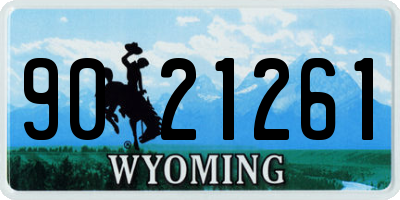 WY license plate 9021261