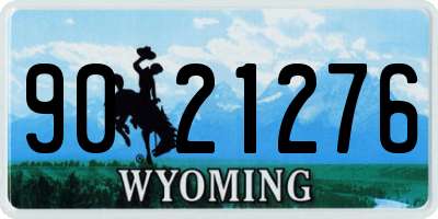 WY license plate 9021276