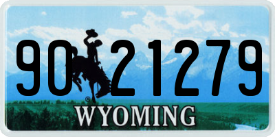 WY license plate 9021279