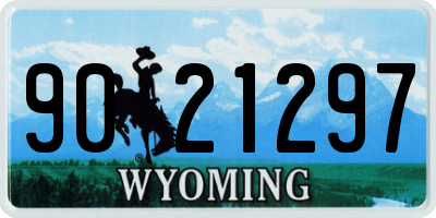 WY license plate 9021297