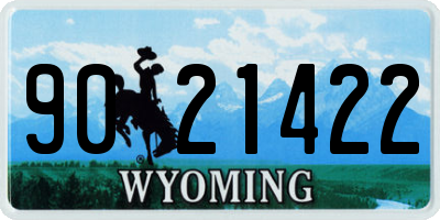 WY license plate 9021422