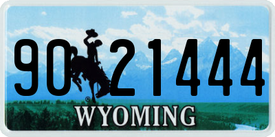 WY license plate 9021444