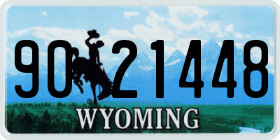 WY license plate 9021448