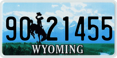 WY license plate 9021455
