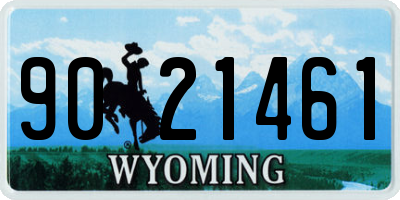 WY license plate 9021461