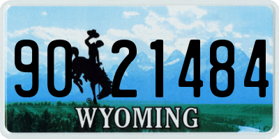 WY license plate 9021484