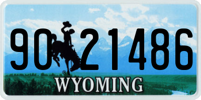 WY license plate 9021486