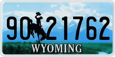 WY license plate 9021762