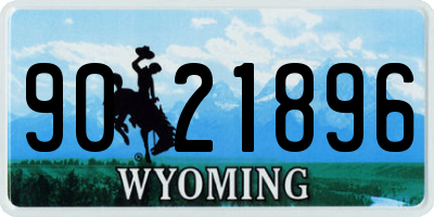 WY license plate 9021896
