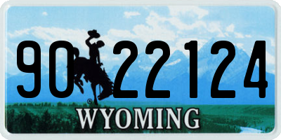 WY license plate 9022124