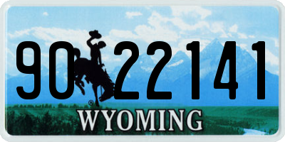 WY license plate 9022141