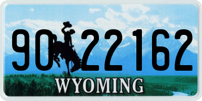 WY license plate 9022162