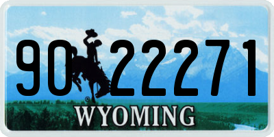 WY license plate 9022271