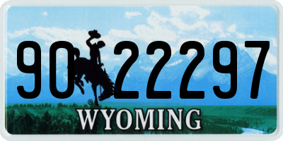 WY license plate 9022297