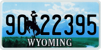 WY license plate 9022395