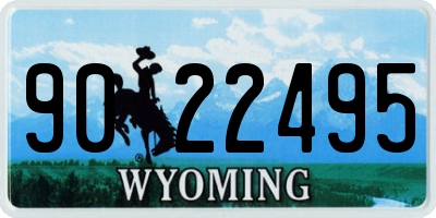 WY license plate 9022495