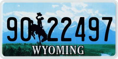 WY license plate 9022497