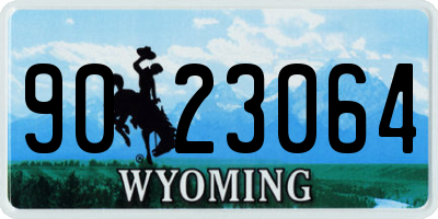 WY license plate 9023064