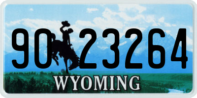 WY license plate 9023264
