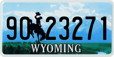 WY license plate 9023271